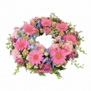 Round pink mix wreath